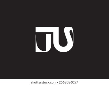 JU Logo Design Template Vector Graphic Branding Element.
