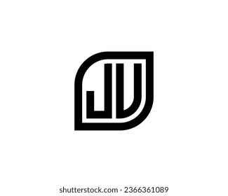 JU logo design vector template