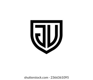 JU logo design vector template