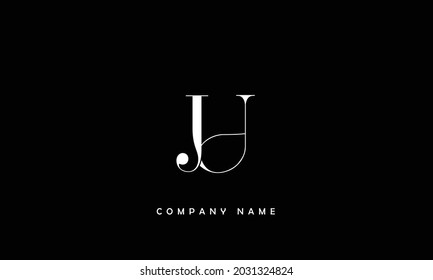 JU, UJ Alphabets Letters Logo Monogram