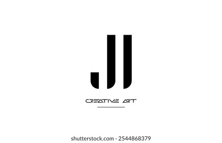JU, UJ, J, U letras abstratas monograma de logotipo