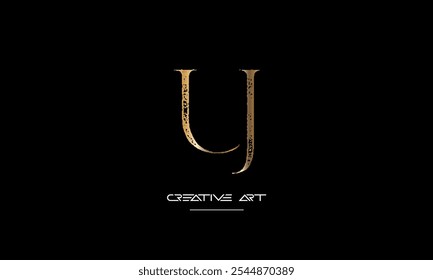 JU, UJ, J, U letras abstratas monograma de logotipo