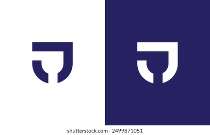 JU, UJ letter logo premium and unique logo vector logo