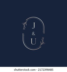 JU Hochzeit-Logobriefe in hochwertigem professionellem Design, die gut in allen Printmedien drucken können