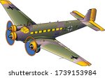 Ju-52 Junkers World War II Era German Transport Airplane