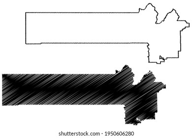 Juab County, State of Utah (U.S. county, United States of America) map vector illustration, scribble sketch Juab map