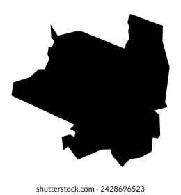 Jubek State map, administrative division of South Sudan. Vector illustration.