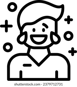 Jubilation Vector Line Icon Design