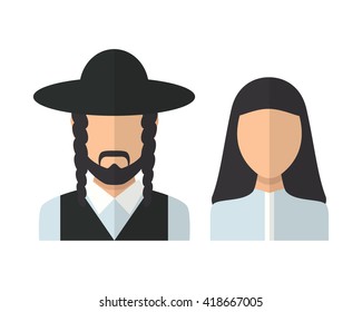 Judaic man and woman