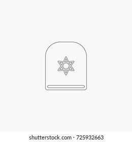 Judaism grave icon