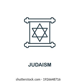 Judaism icon. Simple element from religion collection. Creative Judaism icon for web design, templates, infographics and more