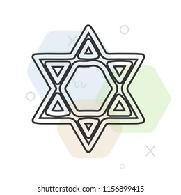 Judaism icon vector can be used as png, Judaism