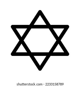 Judaism Icon Vector Symbol Design Illustration