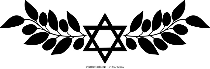 Judaism isolated decor clip art