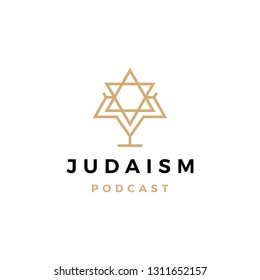 judaism podcast logo icon for jews blog video vlog channel