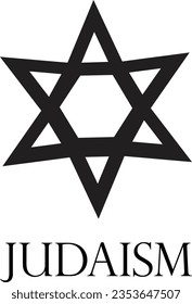 
Judaism religion symbol vector art