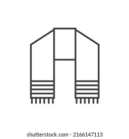 Judaism simple symbolic linear icon 12