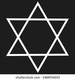 Judaism symbol illustration vector design