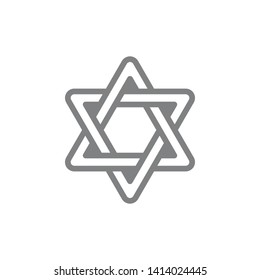 Judaism symbol vector icon. Spiritual concept vector illustration.