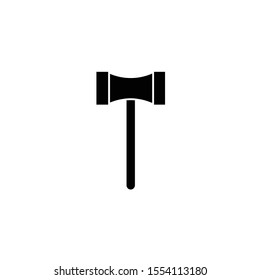 judge or auction hammer icon