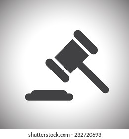  Judge Or Auction Hammer Icon