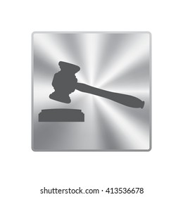 judge or auction hammer icon
