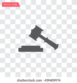 judge or auction hammer icon