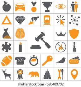 judge or auction hammer icon