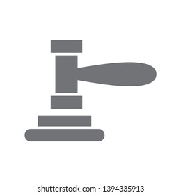 judge or auction hammer icon. EPS10 illustration vector - Vector