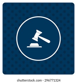 judge or auction hammer. icon. vector design