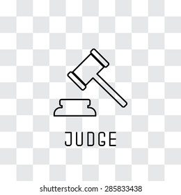 Judge Or Auction Hammer Icon.Vector Illustration