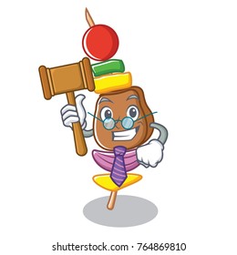 Judge barbecue character cartoon style