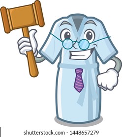 Judge bathrobe isolated with in the cartoon