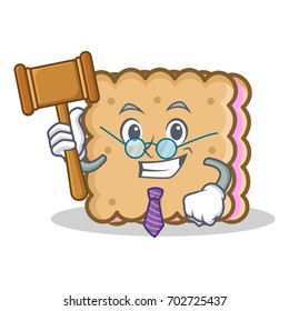 Judge biscuit character cartoon style