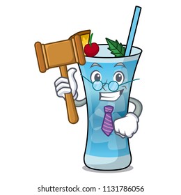 Judge blue hawaii mascot cartoon