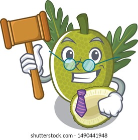 Judge breadfruit isolated with in the mascot