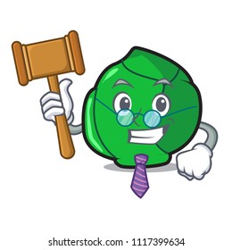 Judge brussels mascot cartoon style