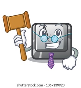 Judge A button attached a cartoon keyboard