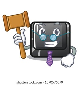 Judge button D in the cartoon shape