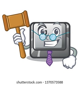 Judge button G installed on mascot computer