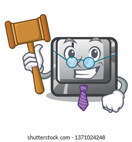 Judge button J in the mascot shape