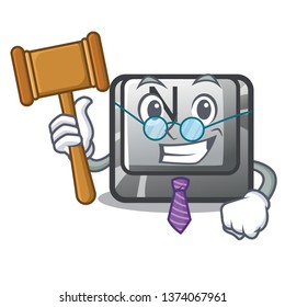 Judge button N in the cartoon shape