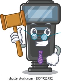 Judge camera flash with the a character