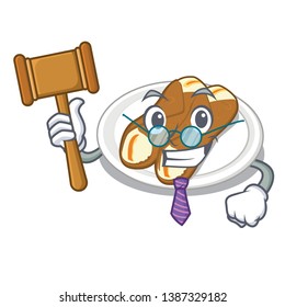 Judge cannoli in the a cartoon shape