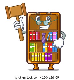 Judge cartoon bookcase in the study room