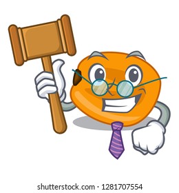 Judge cartoon corn nuts ready to eat