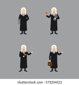 Judge Character Design Vector.