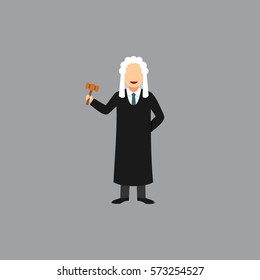 Judge Character Design Vector.