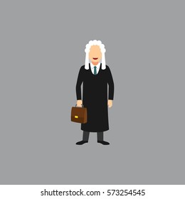 Judge Character Design Vector.