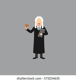 Judge Character Design Vector.